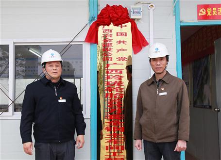 發(fā)揮戰(zhàn)斗堡壘作用！冶建又一個(gè)項(xiàng)目部黨支部揭牌